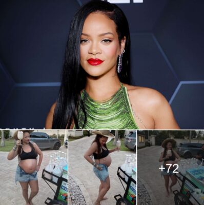 Rihanna shows off her popular image at home