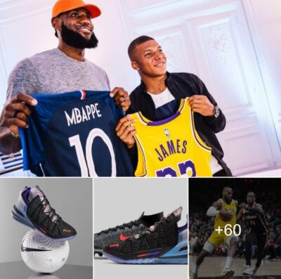 The two most famous names in basketball and football, LeBron James and Kylian Mbappé, have joined together in Nike’s cult sports shoe collection