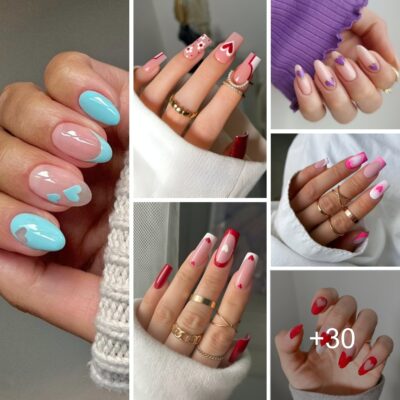30 Easy Yet Beautiful Heart Nail Designs