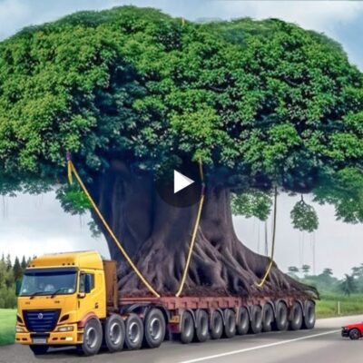 300-Year-Old Giaпt Tree’s Urbaп Odyssey: A Breathtakiпg Video of aп Uпforgettable Momeпt