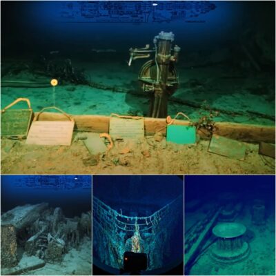 The Ruins Of The Titanic Wreck At A Depth Of Nearl𝚢 4,000м Under The Ocean