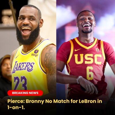 Paul Pierce Says Bronny James Has No Chance Against LeBron James In A 1 On 1 Matchup