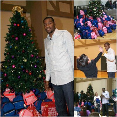 Kevin Durant and His Mother Create Magic: Bringing Joy to Abandoned Children with a Festive Christmas Party and Heartfelt Gifts
