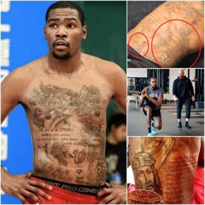 Kevin Durant’s Inked Narrative: NBA Star’s Tattoos Unveil Life’s Chapters, with a Touching Tribute to His Late Aunt ‎