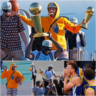 Steph Curry and the Warriors get a hero’s welcome as they touch down at San Francisco International Airport
