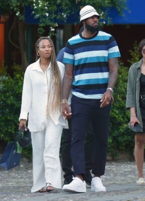 LeBron and Savannah James Showcase Their Style Dominance on the Streets, Embracing the Spring Fashion Trends of 2024.