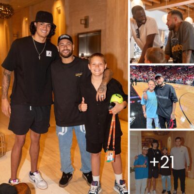 Neymar Jr. and Son Make Memorable Appearance at Miami Heat vs. Warriors Match