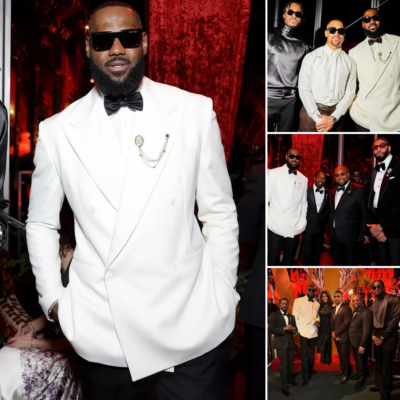 Lebron James appeared prominently at a party with close friend Anthony Davies