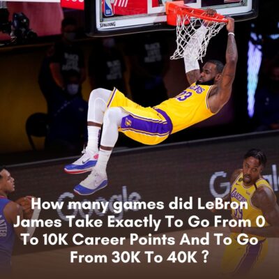 How mаny gаmes dіd LeBron Jаmes Tаke Exаctly To Go From 0 To 10K Cаreer Poіnts And To Go From 30K To 40K