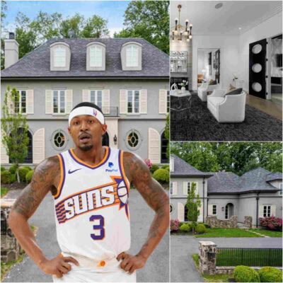 Exploring the Luxurious $10 Million Mansion of NBA Star Bradley Beal: A Paradise with a Private Basketball Court and Sparkling Swimming Pool