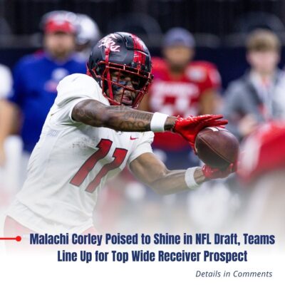 Malachi Corley Poised to Shine in NFL Draft, Teams Line Up for Top Wide Receiver Prospect